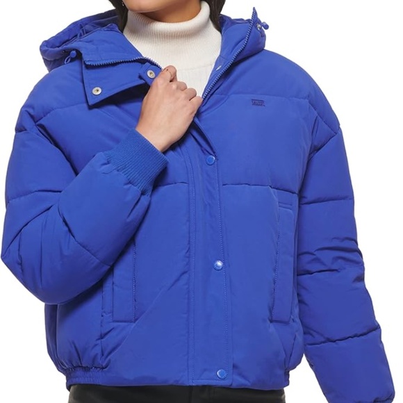 Levi's Women's Cinch Waist Puffer Jacket - Picture 2 of 8